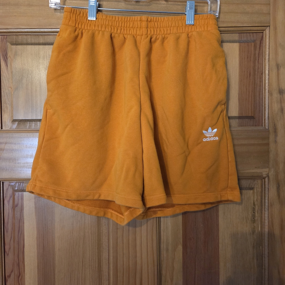 Adidas Men's Bright Orange Athletic Shorts